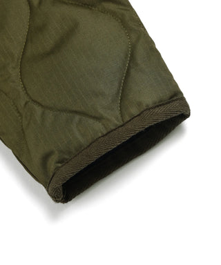 KIDS MILITARY ZIP V NECK DOWN JKT