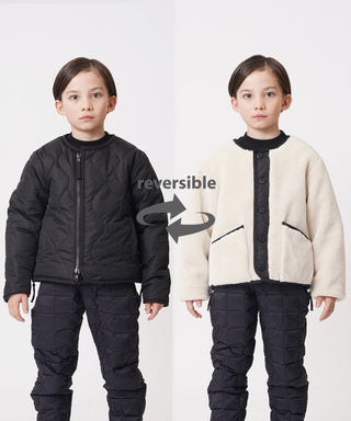 BLACK×CREAM／Model Height 127cm／Wearing Size 140