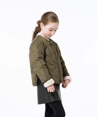 D.OLIVE×CREAM／Model Height 135cm／Wearing Size 140