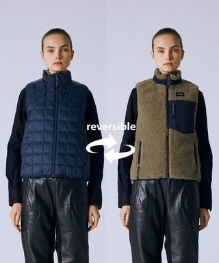 D.NAVY×BEIGE／Model Height 168cm／Wearing Size XS