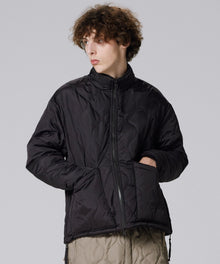 BLACK×BLACK（DOWN SIDE）／Model Height 183cm／Wearing Size M