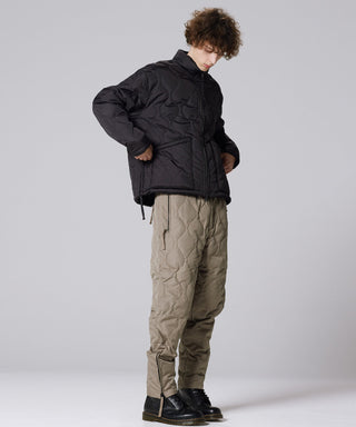 BLACK×BLACK（DOWN SIDE）／Model Height 183cm／Wearing Size M