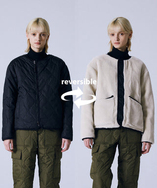 BLACK×CREAM／Model Height 167cm／Wearing Size S