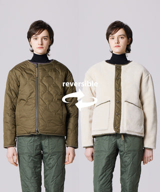 D.OLIVE×CREAM／Model Height 169cm／Wearing Size XS