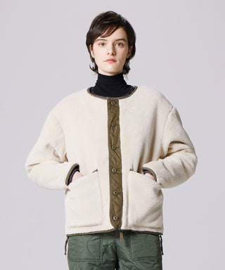 D.OLIVE×CREAM（BOA SIDE）／Model Height 169cm／Wearing Size XS