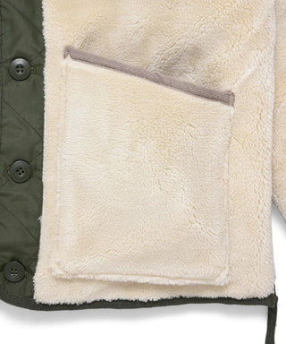 UNISEX MILITARY RIVERSIBLE CREW NECK DOWN JKT