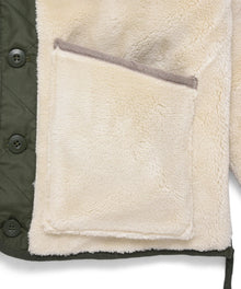 UNISEX MILITARY RIVERSIBLE CREW NECK DOWN JKT (Hard Shell)