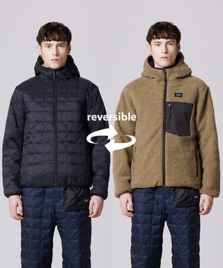 BLACK×BEIGE／Model Height 178cm／Wearing Size M