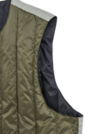 REVERSIBLE CHINA BUTTON INNER DOWN VEST