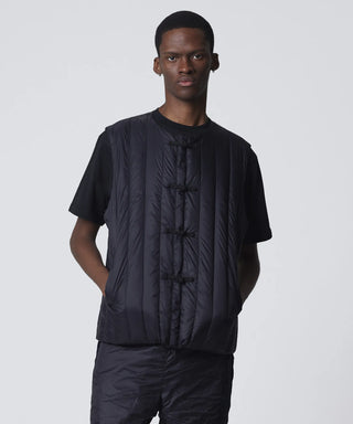 REVERSIBLE CHINA BUTTON INNER DOWN VEST