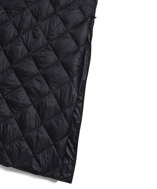 City crew neck long down coat