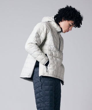 MOUNTAIN W-ZIP PULL-OVER LIGHT DOWN HOODIE (800FP)